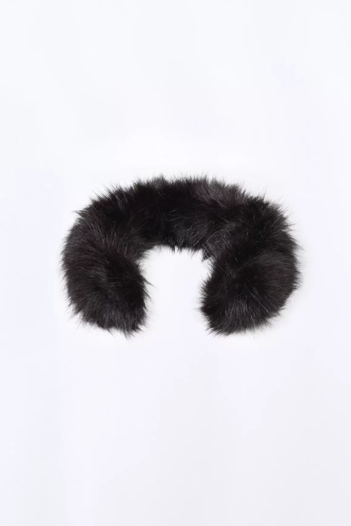 Gertrude Fourrures & Capuches*Col Fourrure Synthetique Fakefur Black