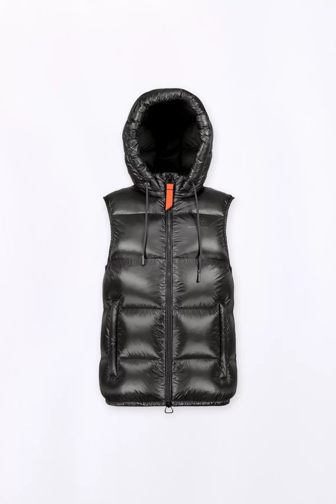 Gertrude Doudounes Courtes*Doudoune Sans Manches En Nylon Brillant Cesar Black