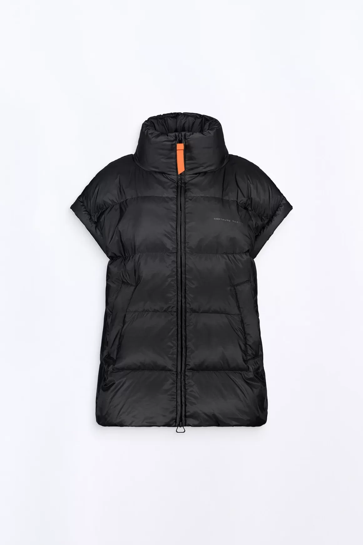 Gertrude Doudounes Longues*Doudoune Sans Manches Oversize En Nylon Ripstop Gaia Black