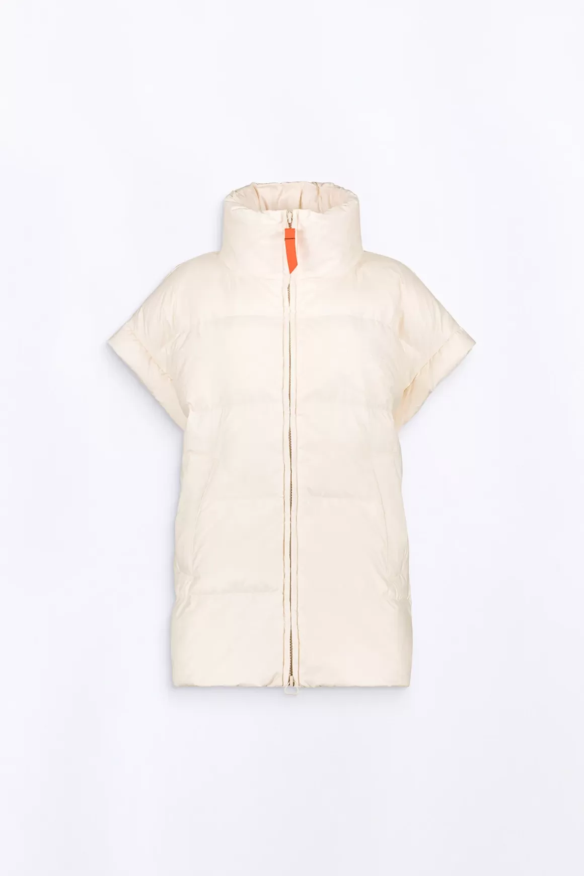 Gertrude Doudounes Longues*Doudoune Sans Manches Oversize En Nylon Ripstop Gaia Ecru