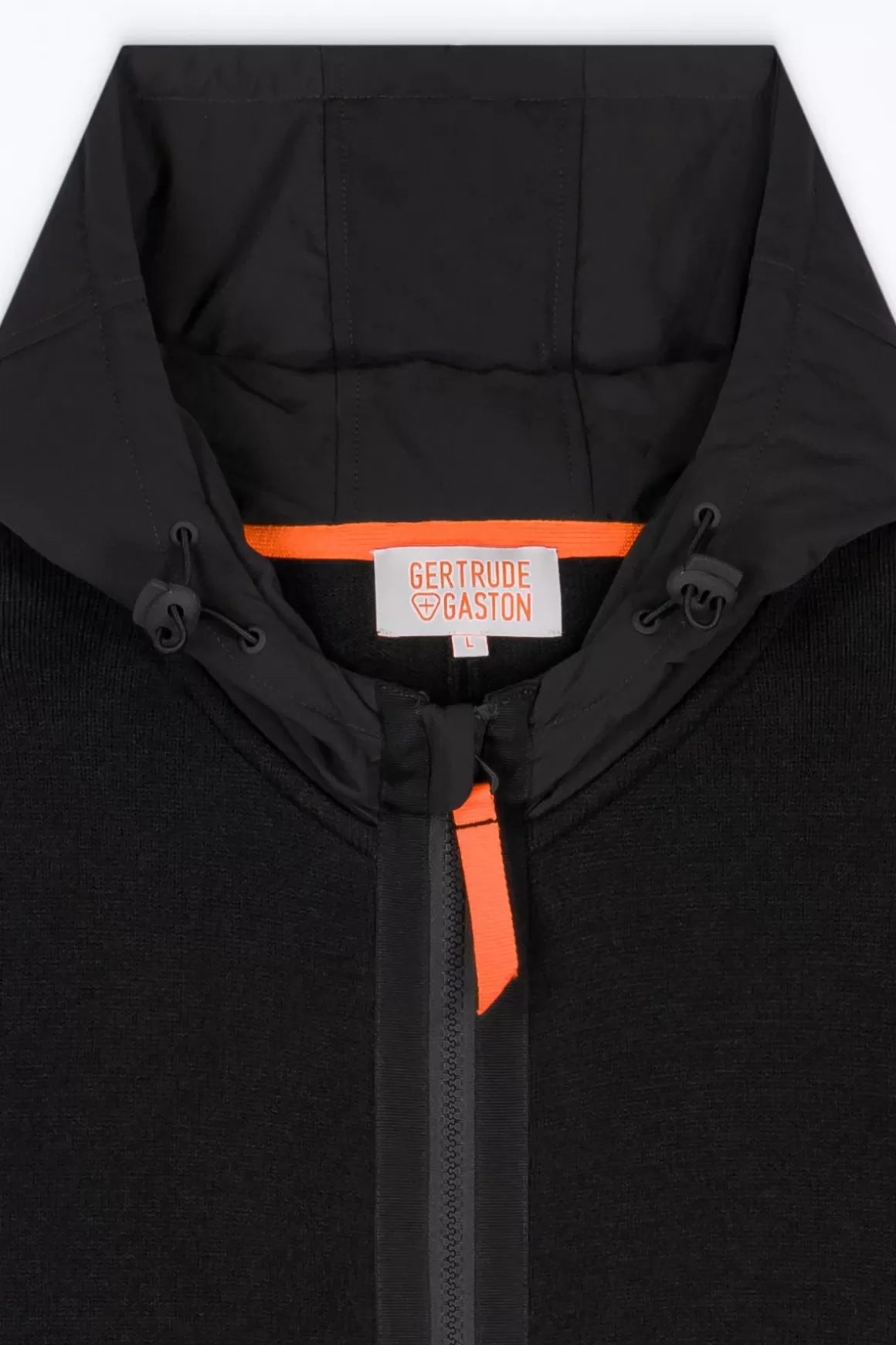 Gertrude Gilets*Gilet Bi-Matiere A Capuche Ken Black