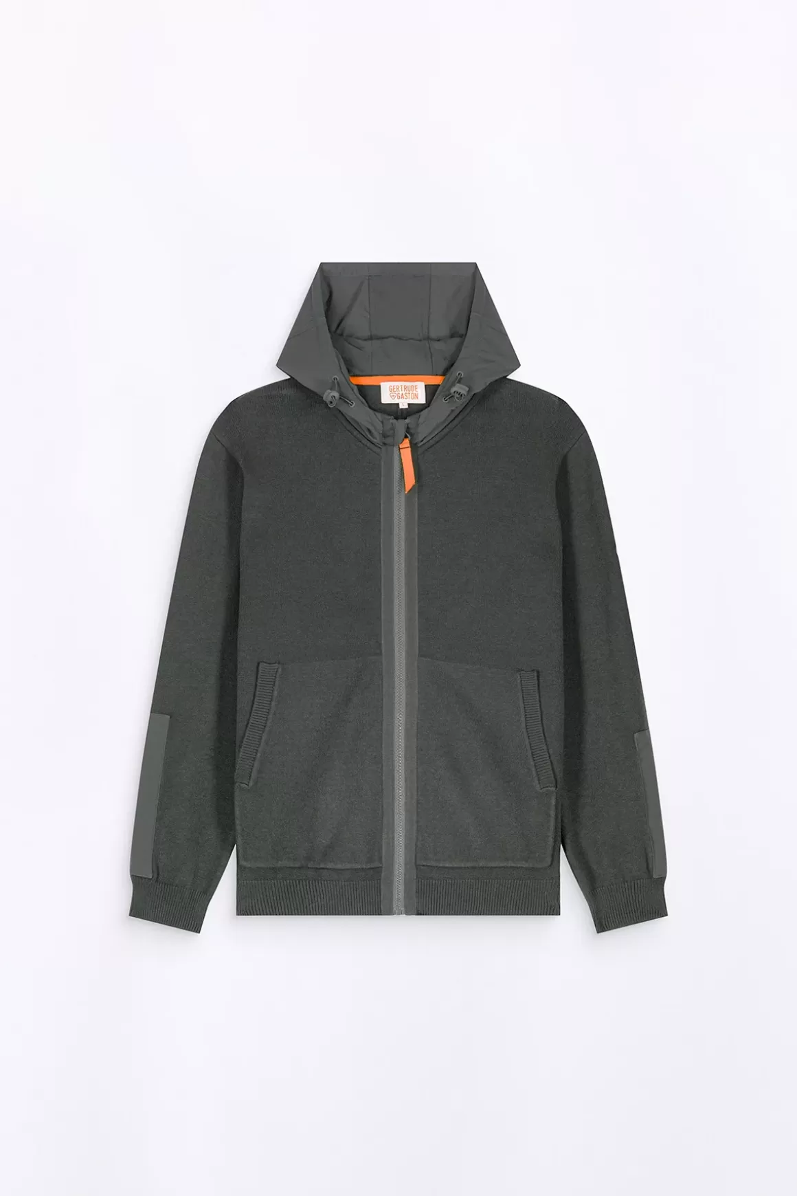 Gertrude Gilets*Gilet Bi-Matiere A Capuche Ken Kaki