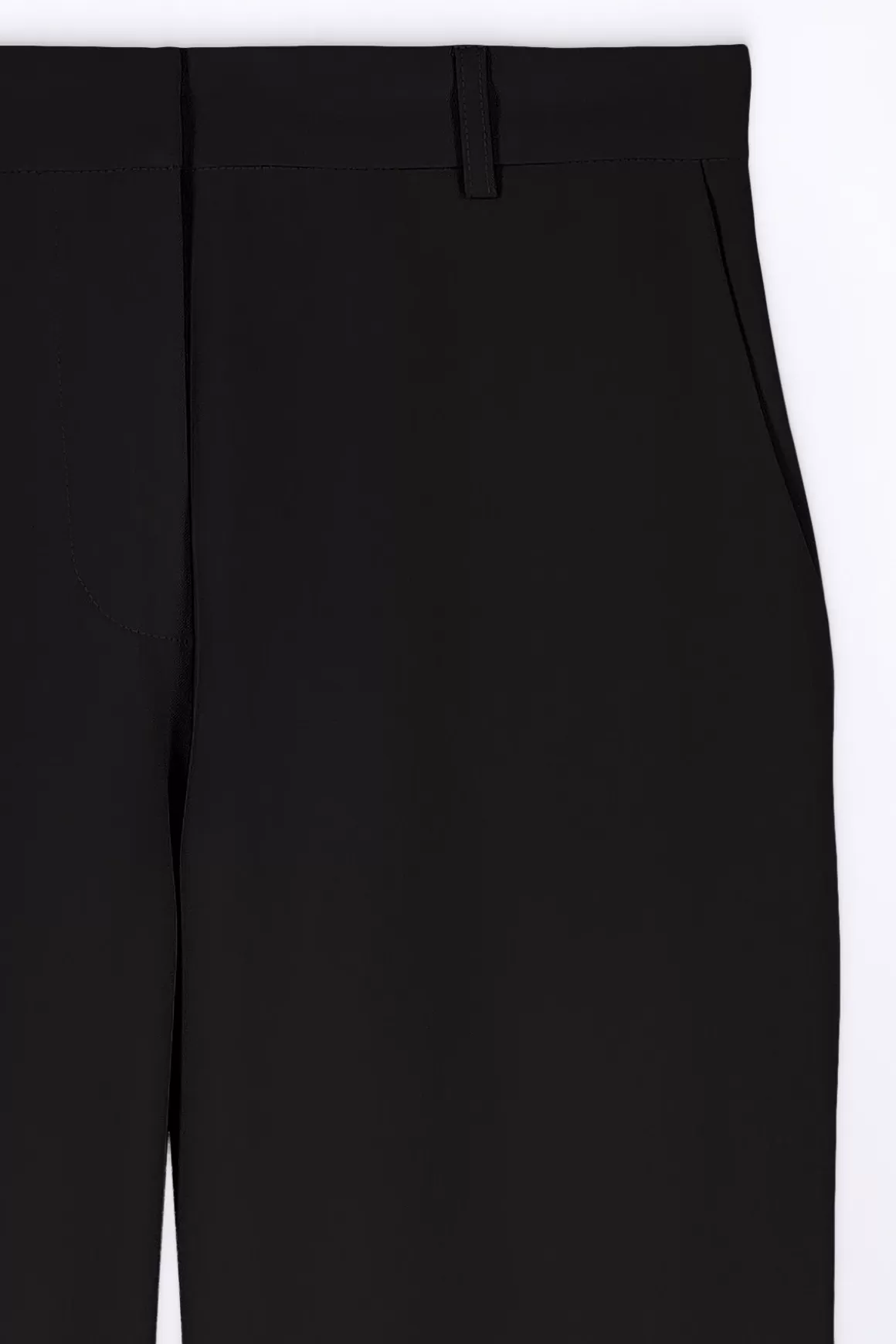 Gertrude Pantalons*Pantalon De Tailleur Stretch Coupe Droite Fleur Black