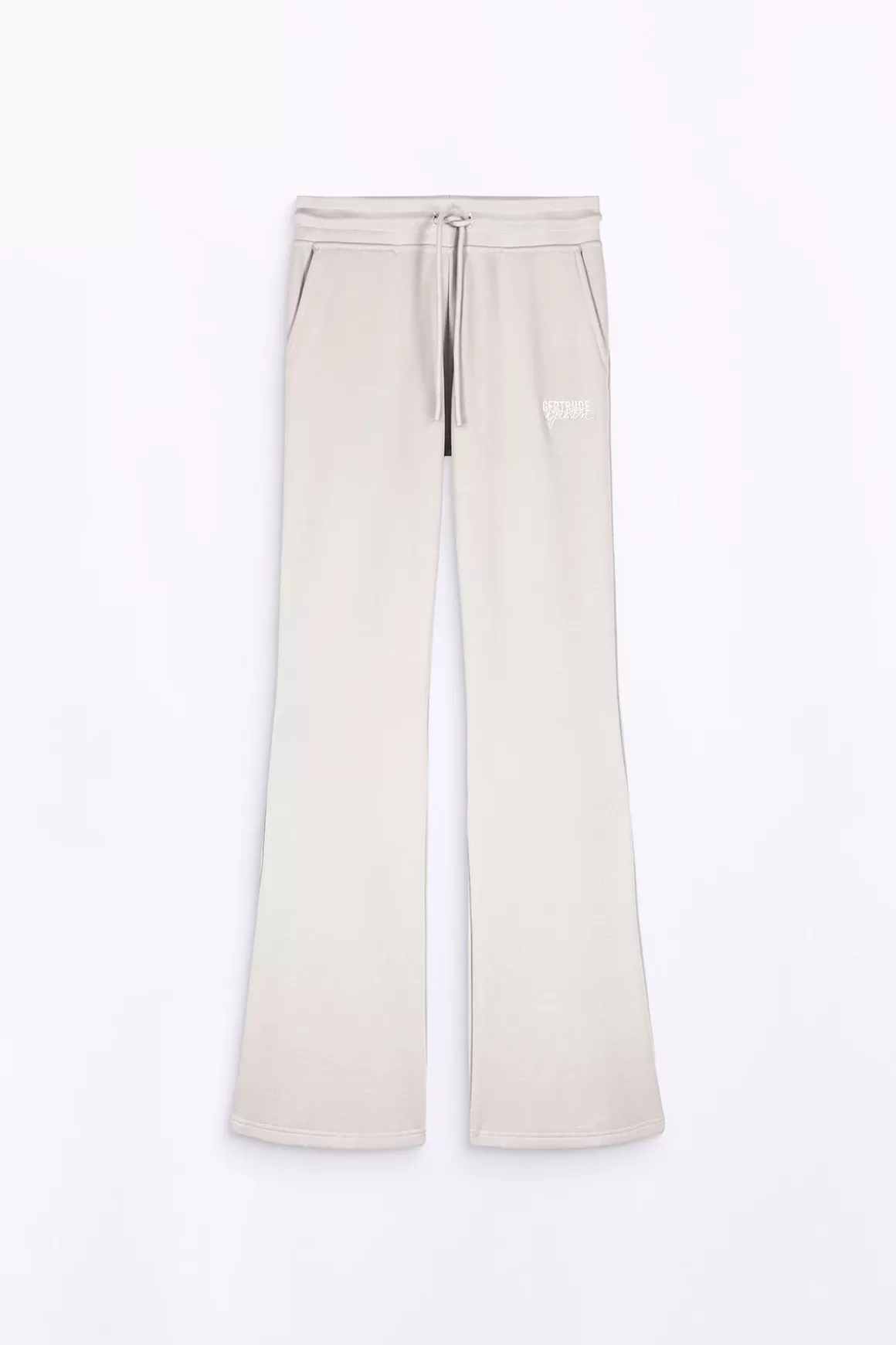 Gertrude Pantalons*Pantalon Jogging Flare Taille Haute Nanou Ciment