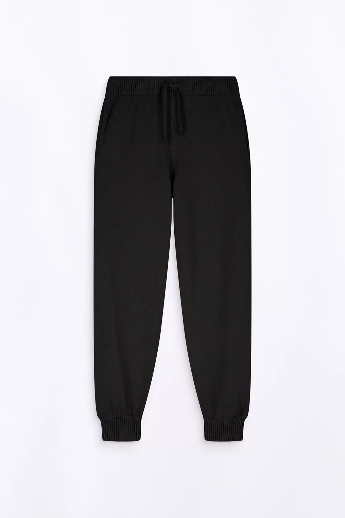 Gertrude Pantalons*Pantalon Unisexe En Maille Coupe Jogging Maxime Black
