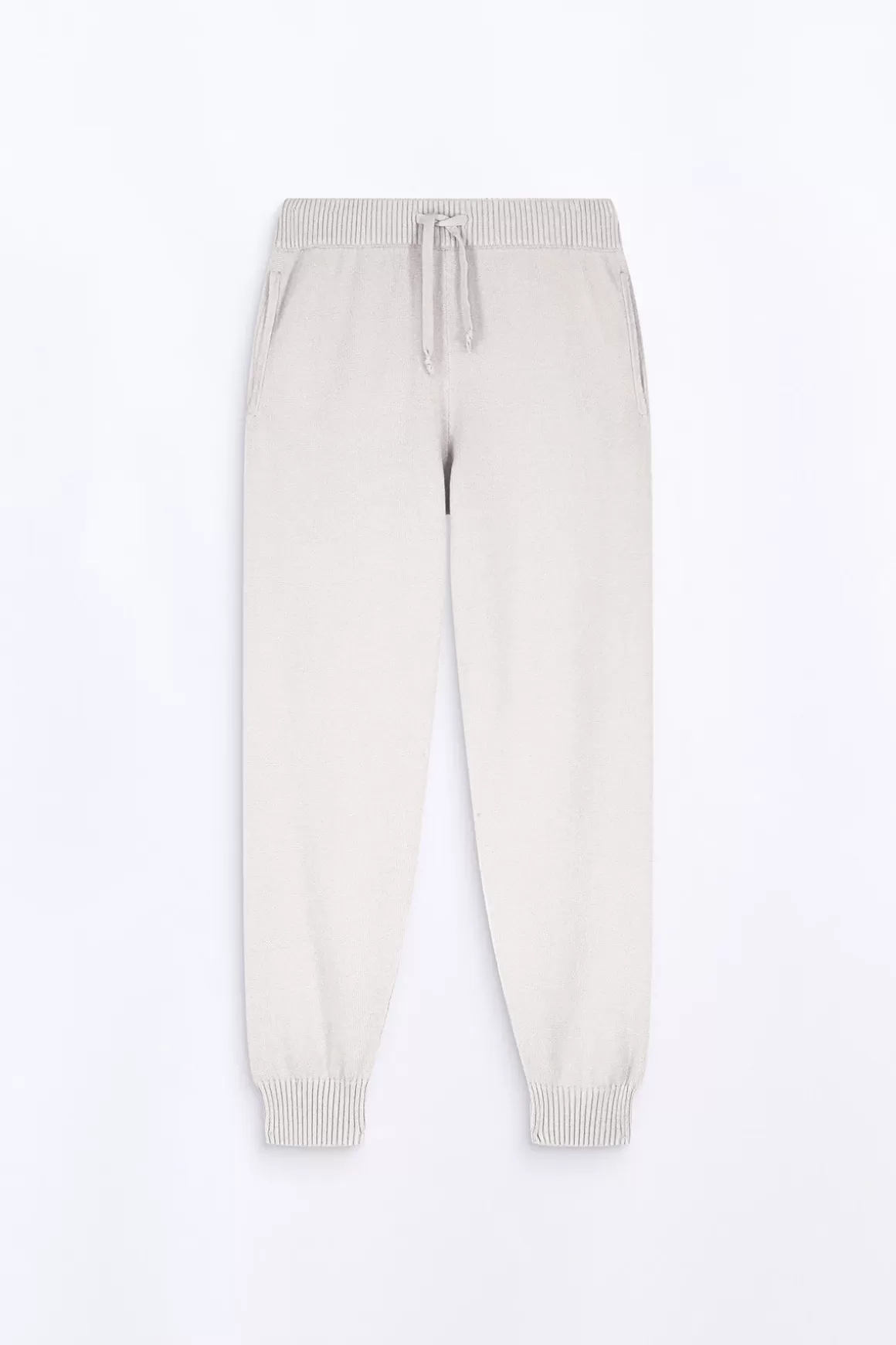 Gertrude Pantalons*Pantalon Unisexe En Maille Coupe Jogging Maxime Ciment
