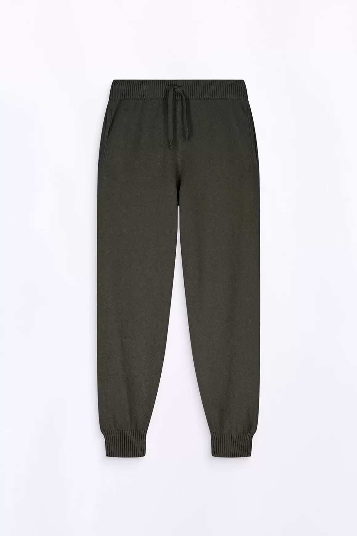 Gertrude Pantalons*Pantalon Unisexe En Maille Coupe Jogging Maxime Kaki