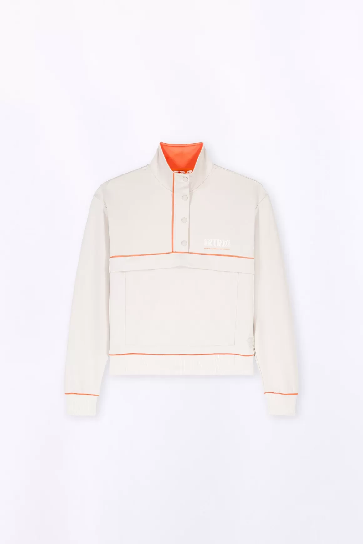 Gertrude Pulls & Cardigans*Pull Camionneur Col Zippe Guitou Ciment