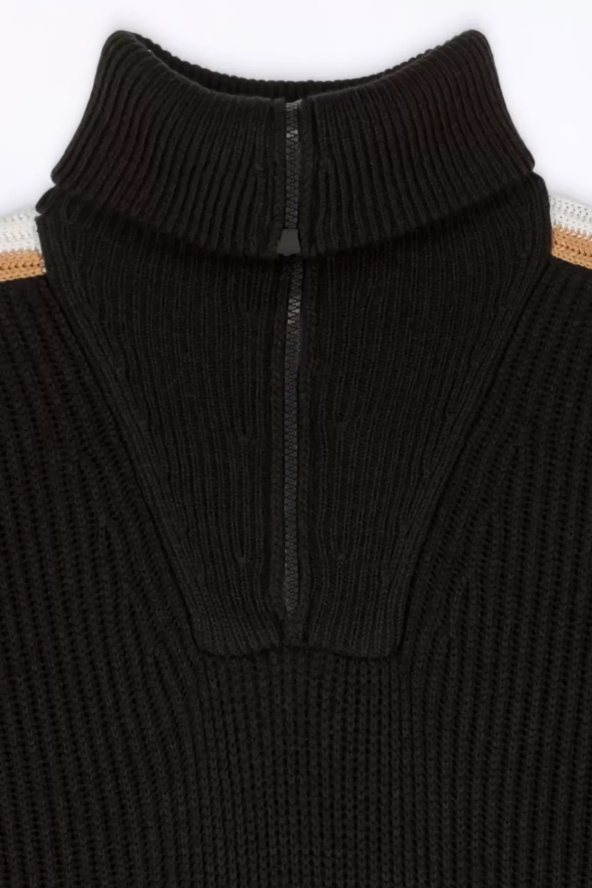 Gertrude Pulls & Cardigans*Pull Camionneur En Maille Perlee Agathe Black
