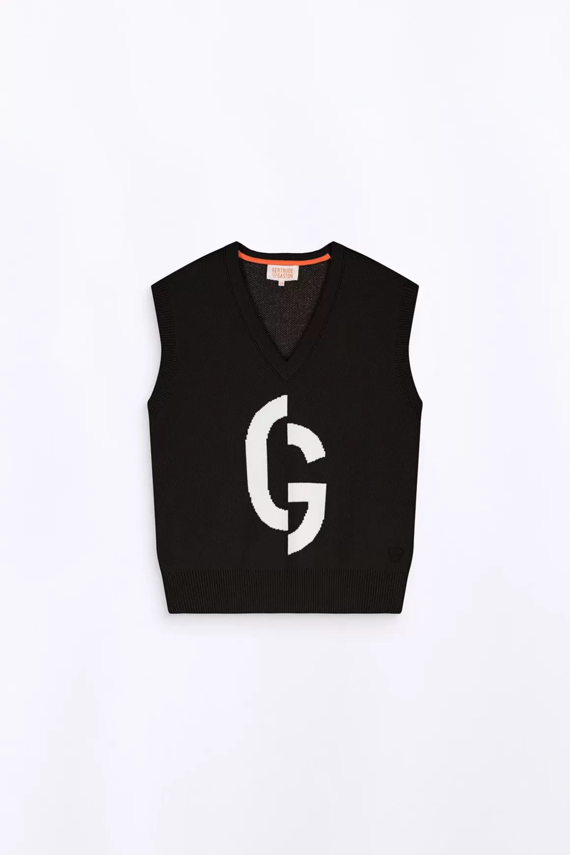 Gertrude Pulls & Cardigans*Pull En Maille Col V Sans Manches Alba Black