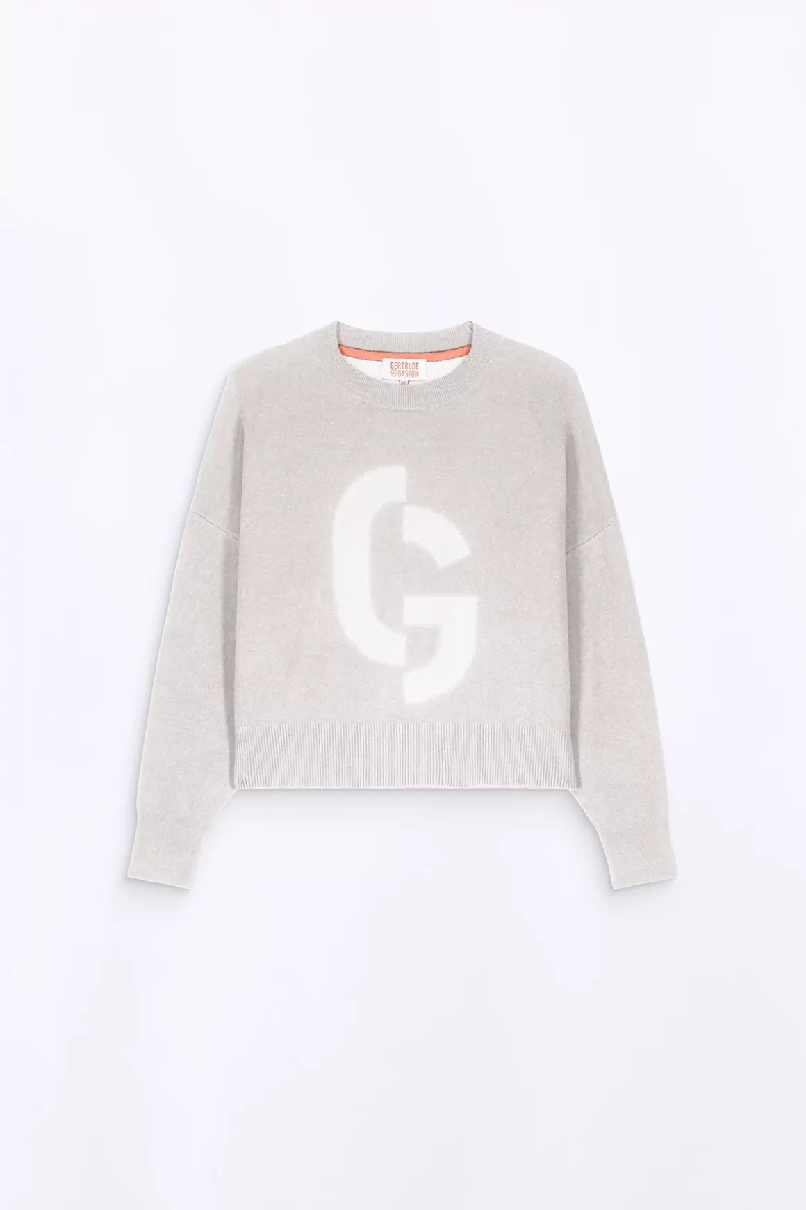 Gertrude Pulls & Cardigans*Pull En Maille Jacquard Ample Natalia Ciment