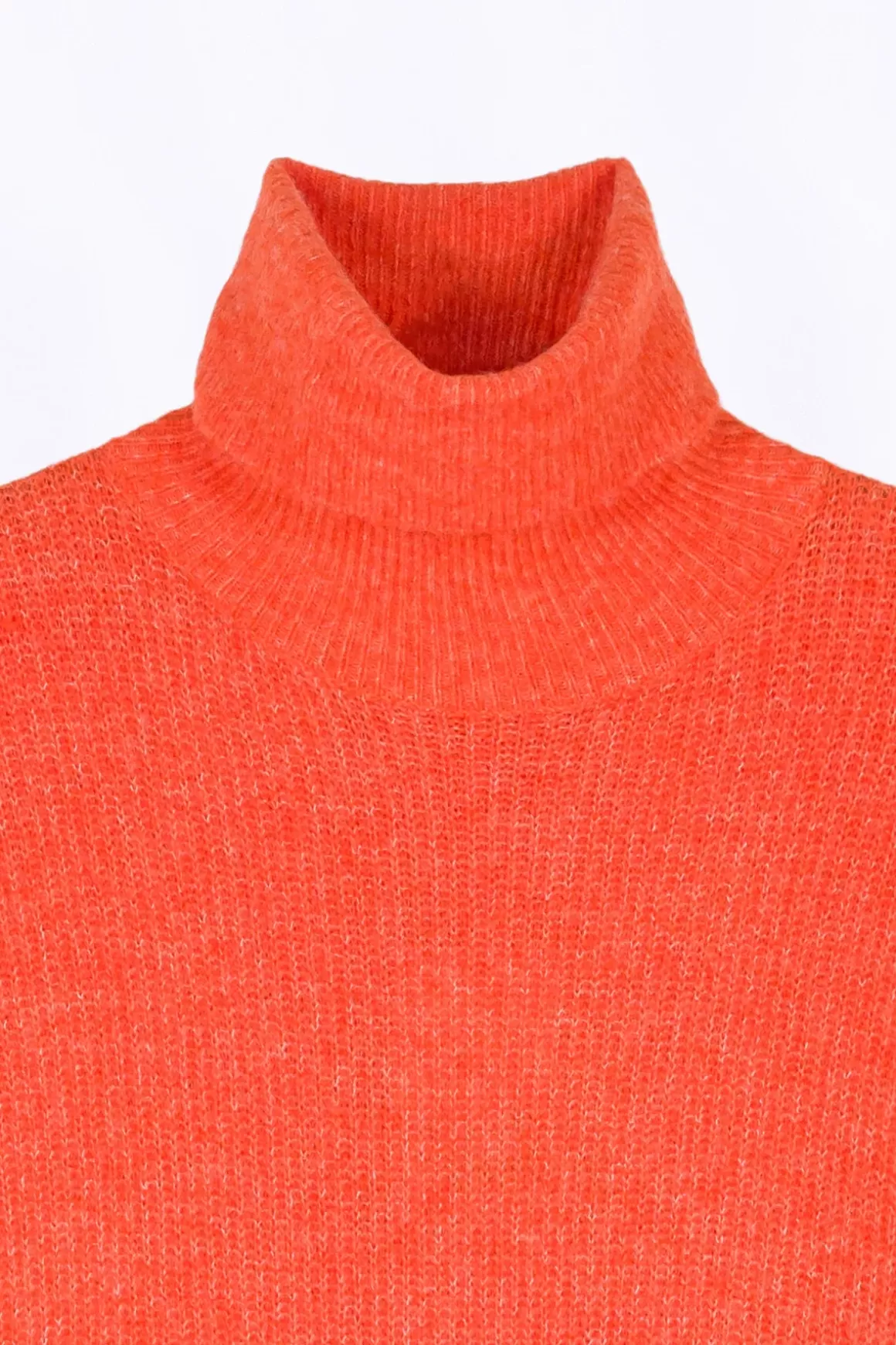 Gertrude Pulls & Cardigans*Pull Long Asymetrique Bi-Matiere Isadora Orange