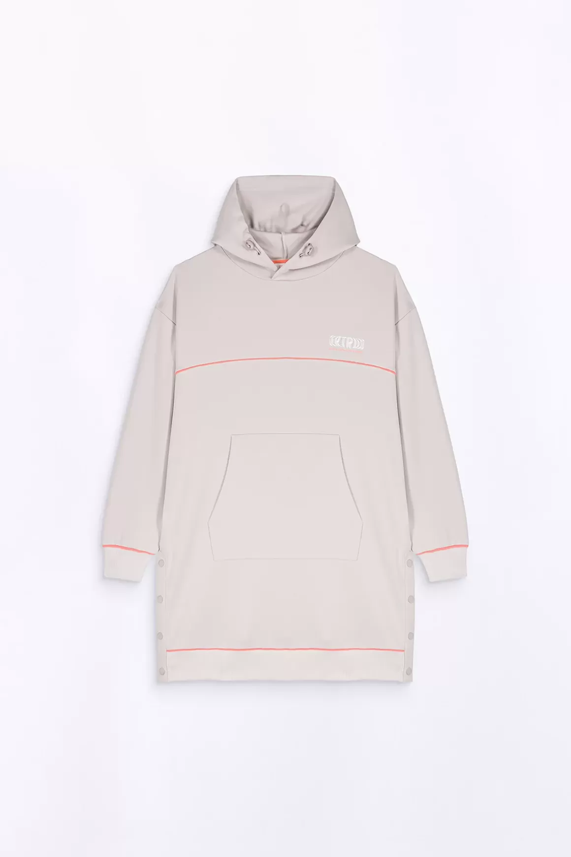 Gertrude Robes & Jupes*Robe-Sweat A Capuche Coupe Ample Gloria Ciment