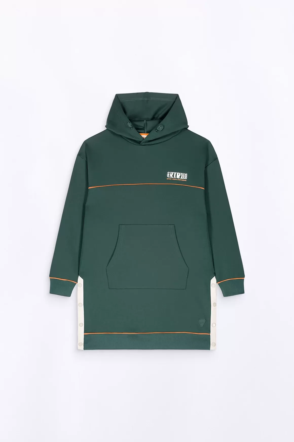 Gertrude Robes & Jupes*Robe-Sweat A Capuche Coupe Ample Gloria Dark Green