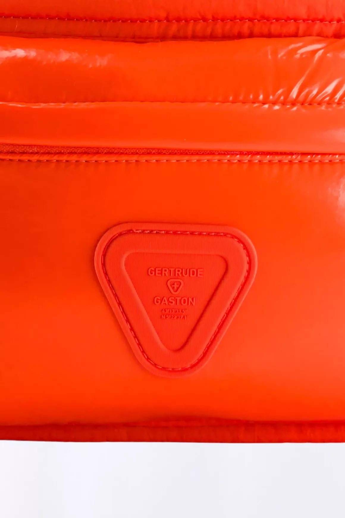 Gertrude Sacs A Dos & Trousses*Sac A Dos Matelasse Bi-Matiere Levia Orange