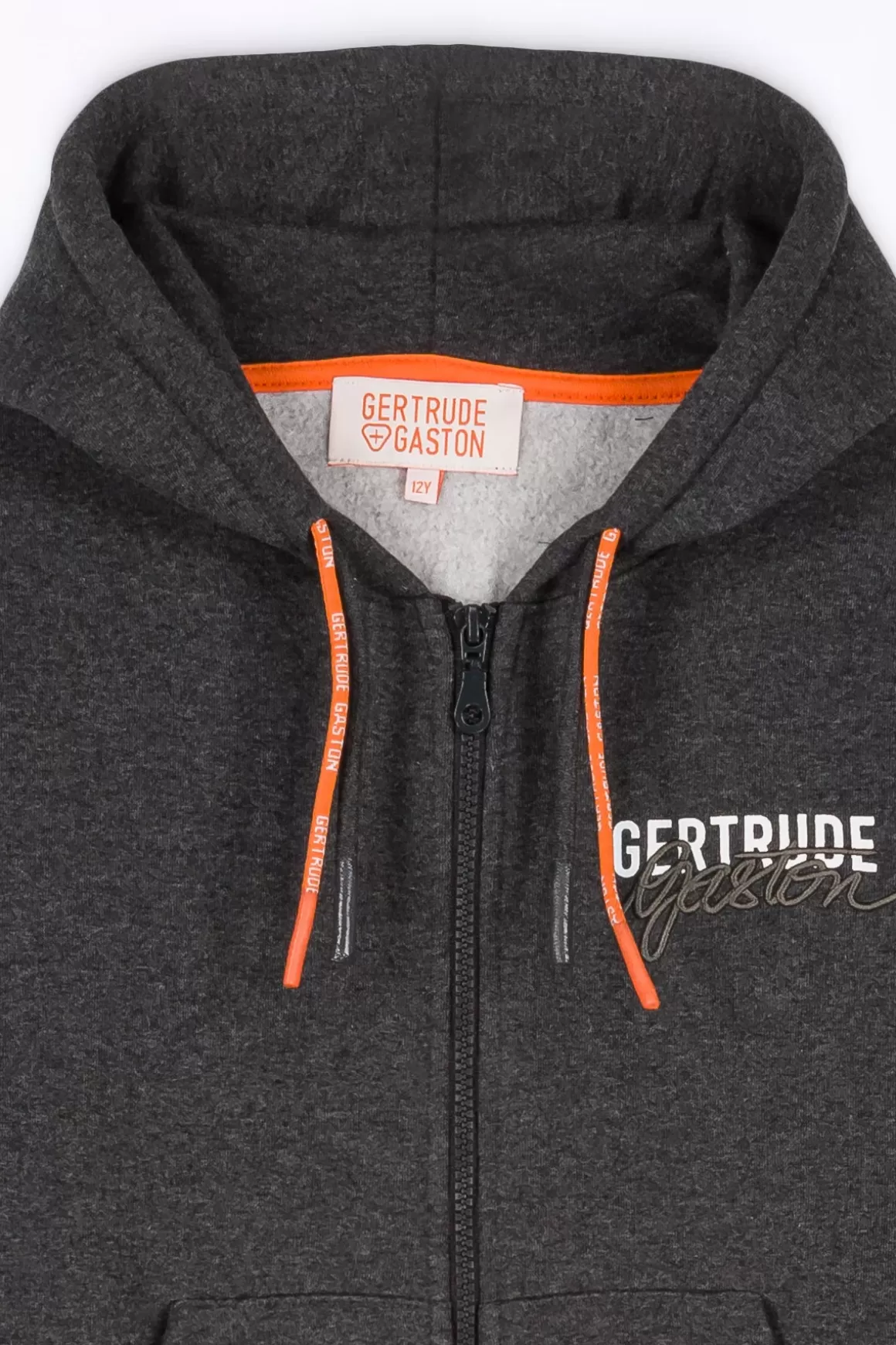 Gertrude Sweatshirts & Hoodies*Sweat A Capuche Avec Fermeture Zippee Little Paul Charcoal Chine