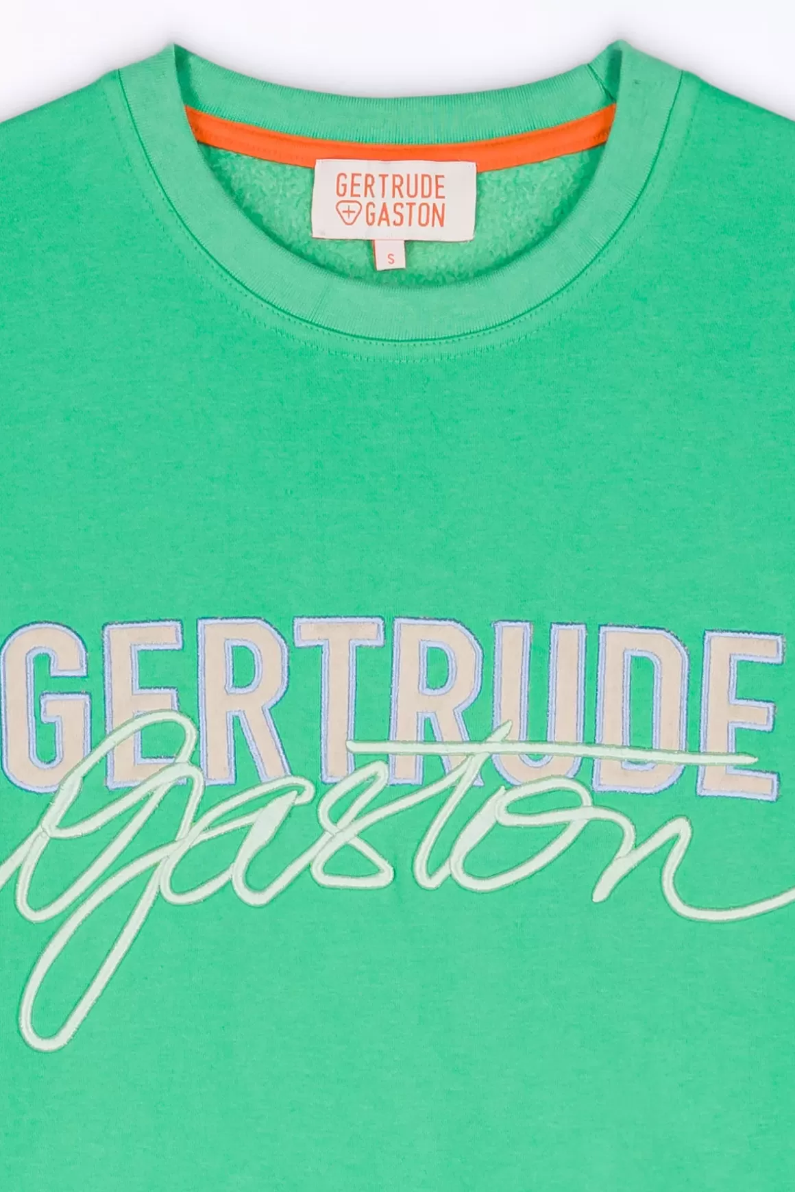 Gertrude Sweatshirts & Hoodies*Sweat Col Rond Cropped Brode Maggy Opaline