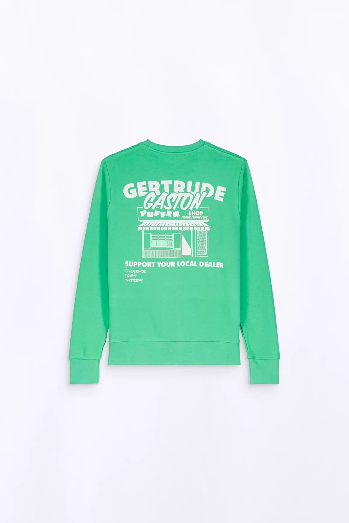 Gertrude Sweatshirts & Hoodies*Sweat Col Rond Unisexe Imprime Au Dos Guillaume Puffer Opaline