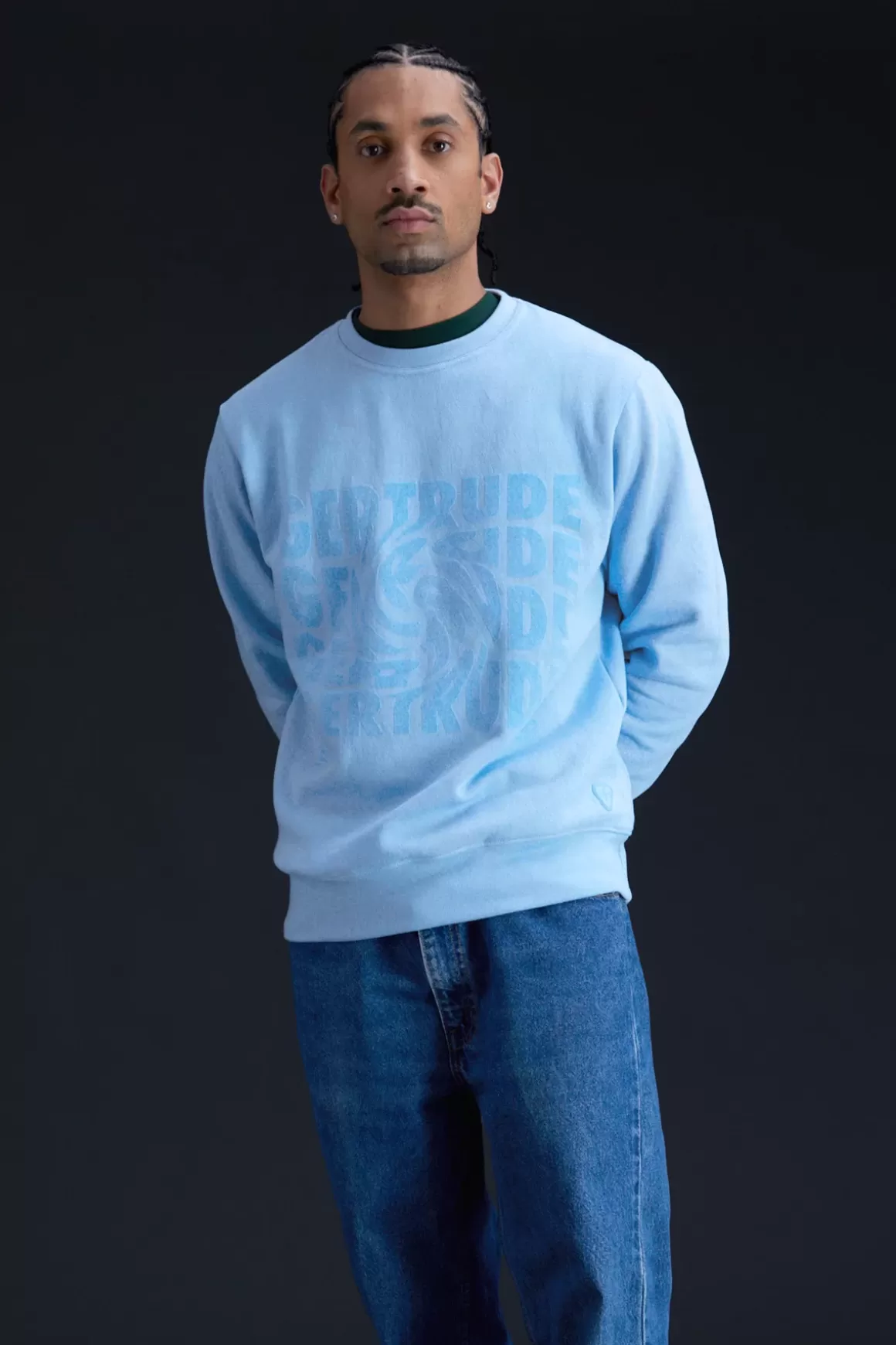 Gertrude Sweatshirts & Hoodies*Sweat Col Rond Unisexe Imprime Au Dos Guillaume Twisted Hortensia