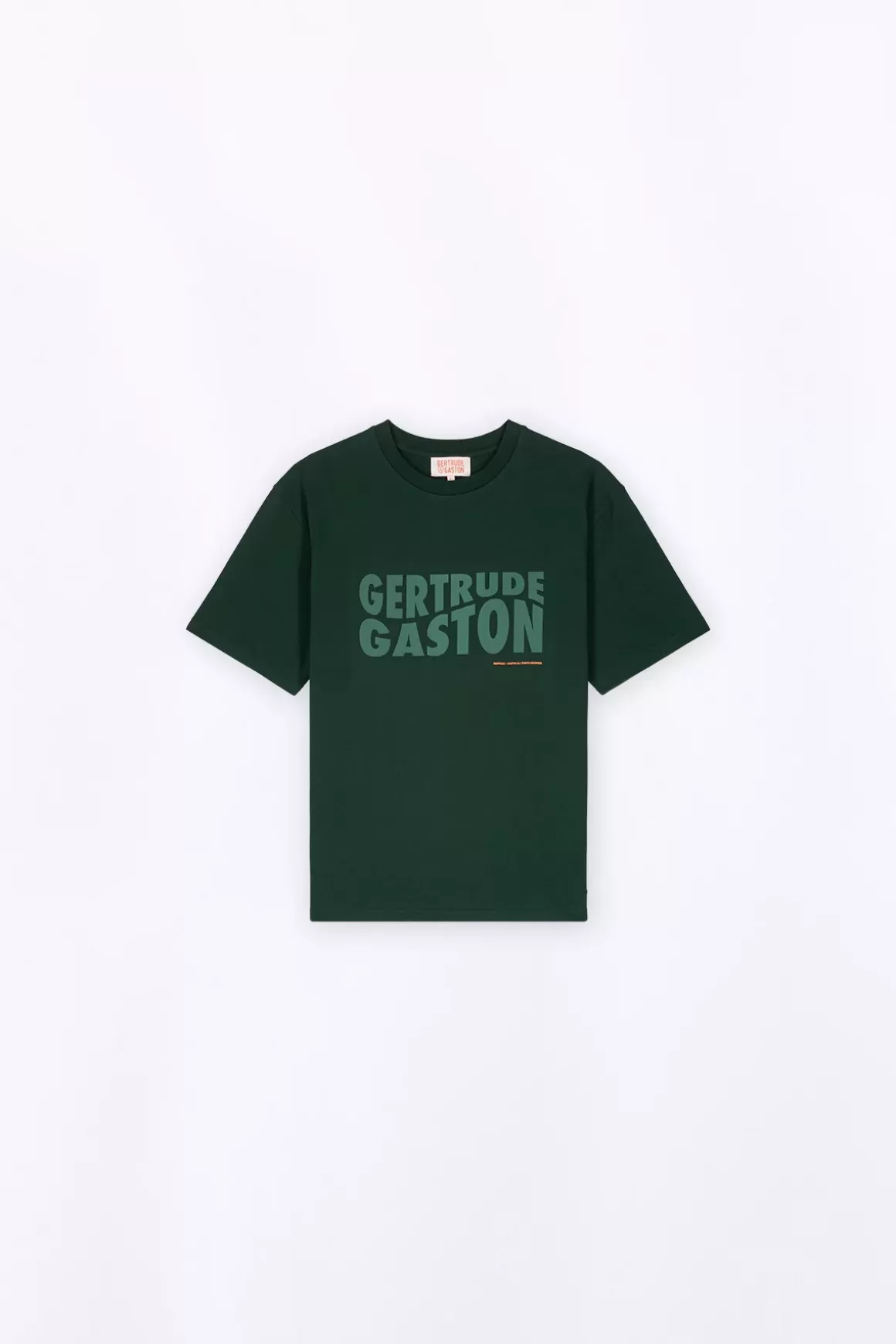 Gertrude T-Shirts*T-Shirt Avec Imprime Poitrine Little Leonce Dark Green