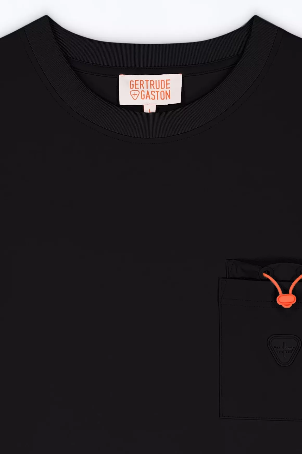 Gertrude T-Shirts*T-Shirt Avec Poche Plaquee Poitrine Barnabe Pocket Black