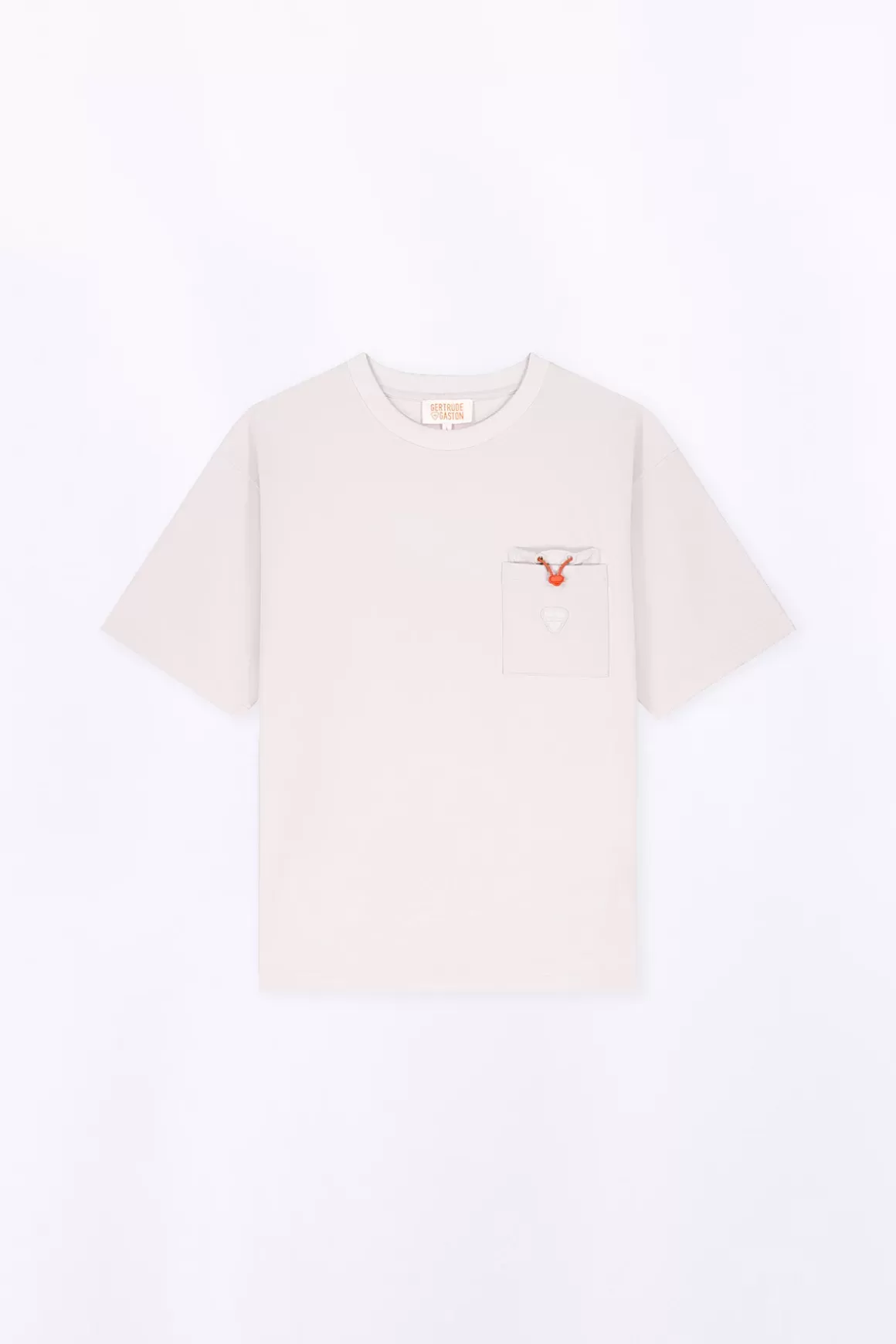 Gertrude T-Shirts*T-Shirt Avec Poche Plaquee Poitrine Barnabe Pocket Ciment
