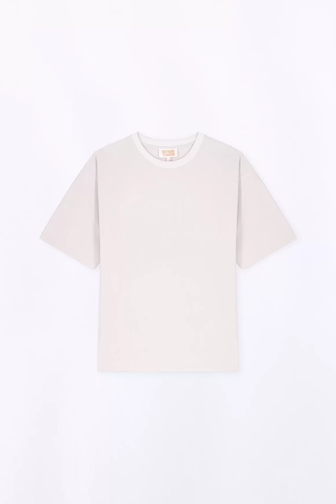 Gertrude T-Shirts*T-Shirt Col Rond Coupe Oversize Barnabe Ciment
