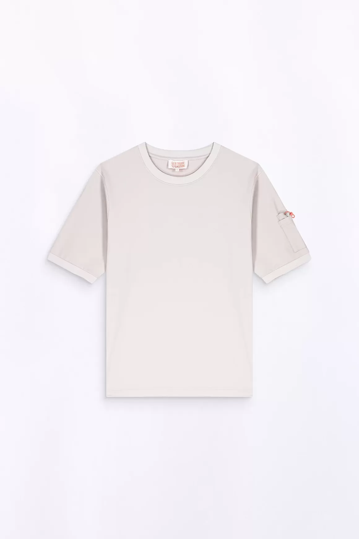 Gertrude T-Shirts*T-Shirt Poche Bi-Matieres Jordan Ciment