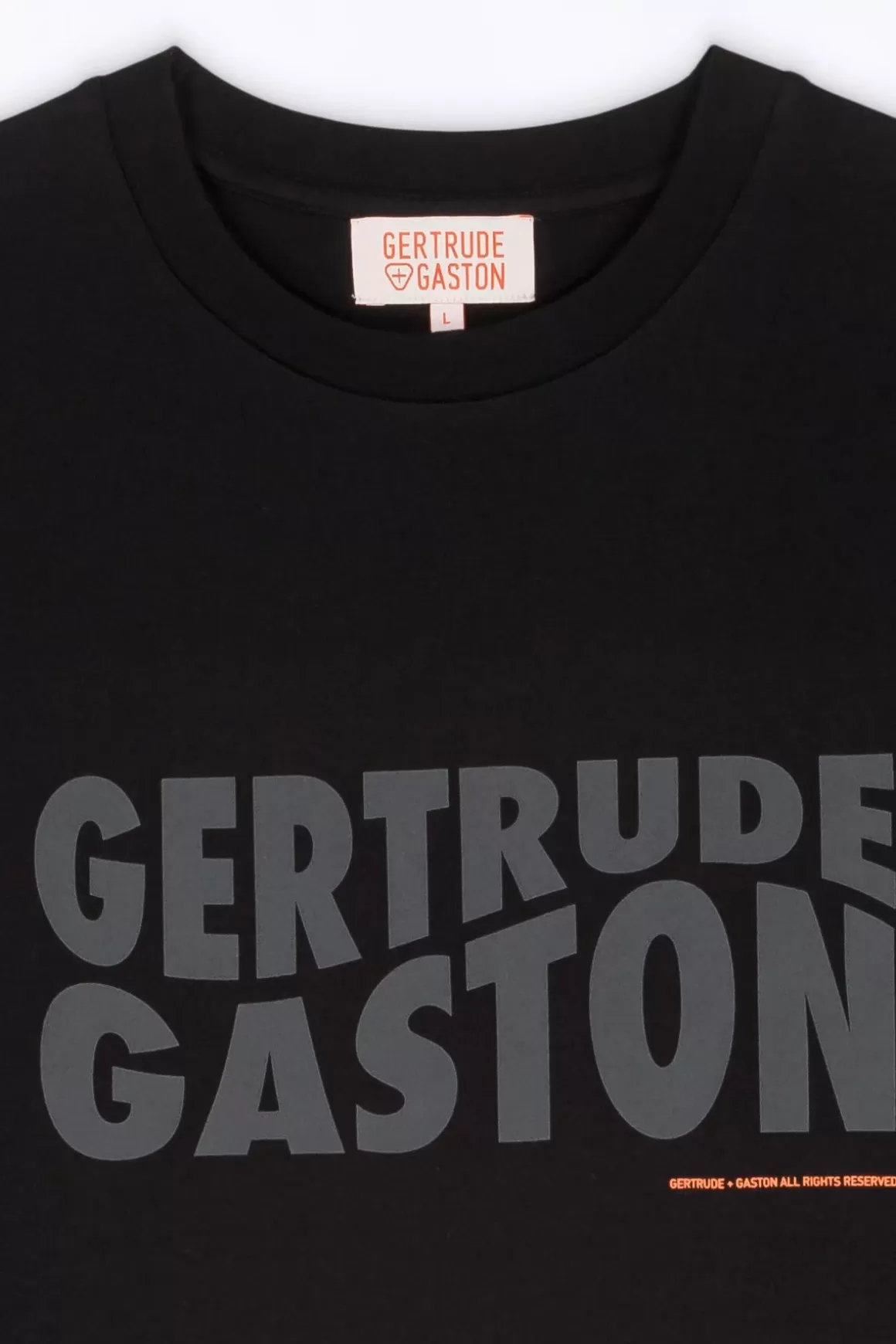 Gertrude T-Shirts*T-Shirt Uni En Coton Leonce Black