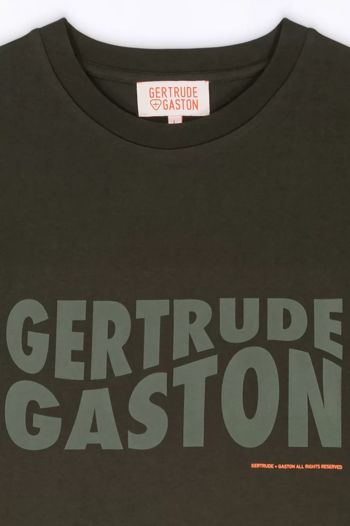 Gertrude T-Shirts*T-Shirt Uni En Coton Leonce Kaki
