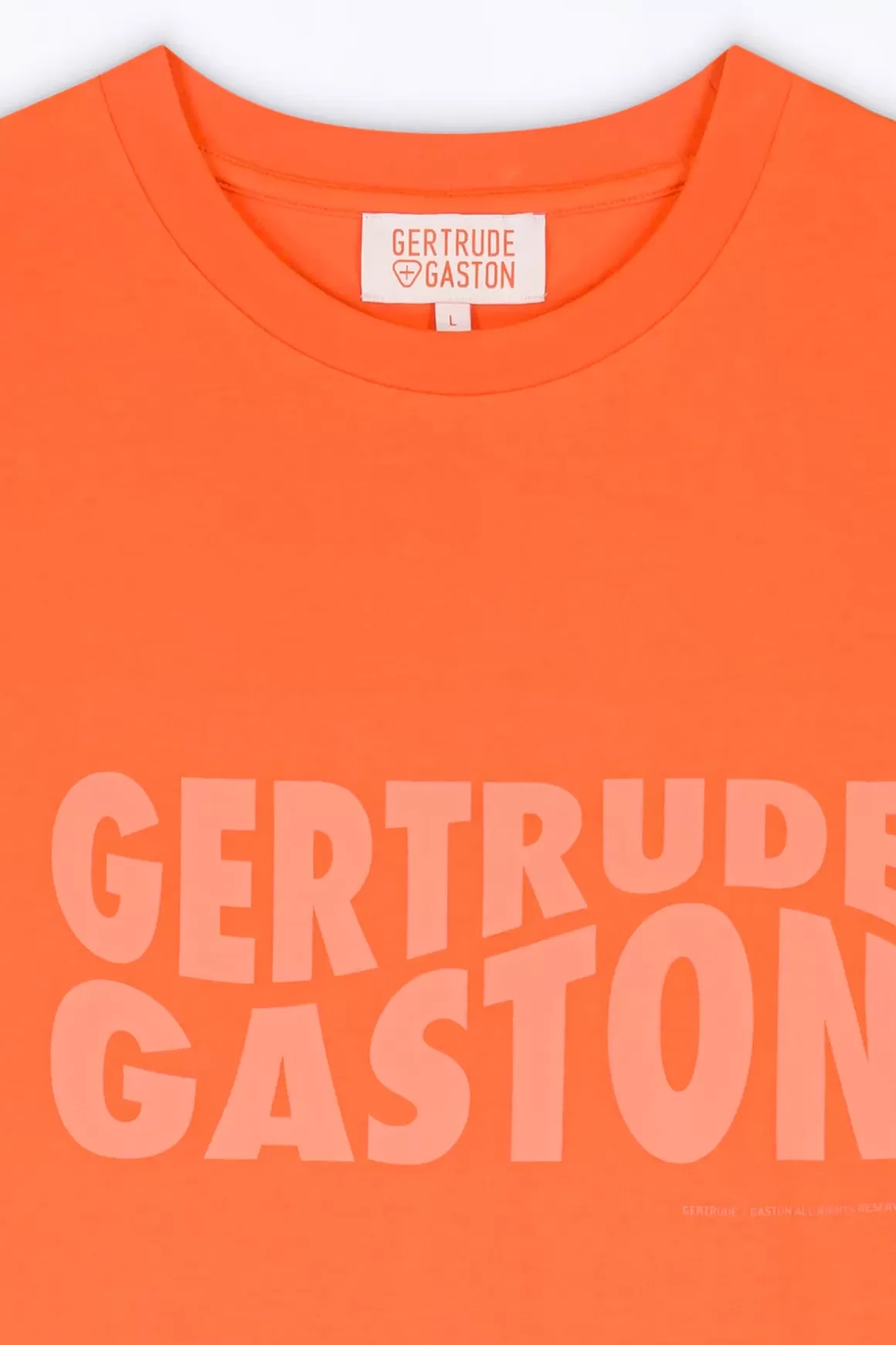 Gertrude T-Shirts*T-Shirt Uni En Coton Leonce Orange