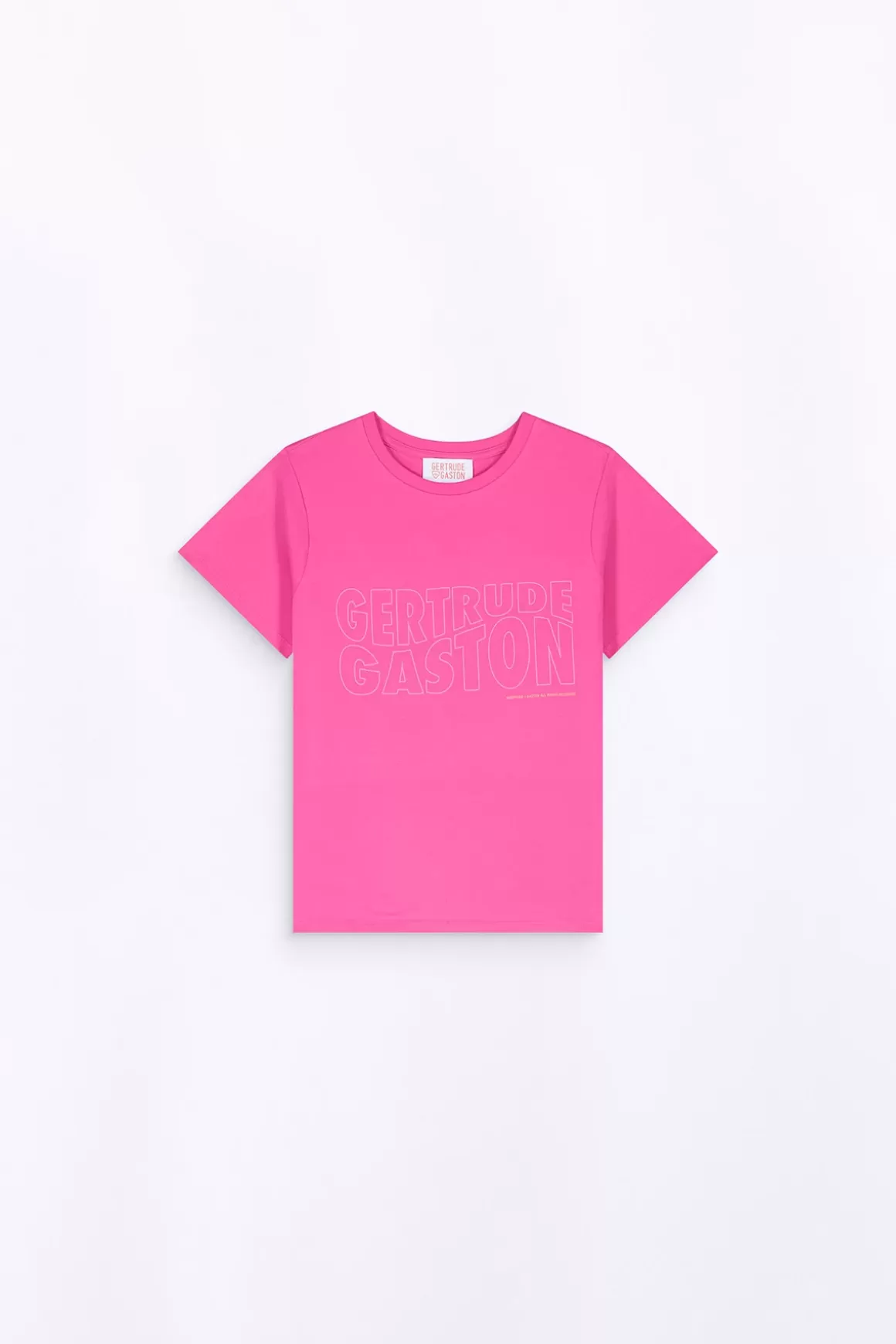 Gertrude T-Shirts*T-Shirt Uni En Coton Regular Lina Magenta