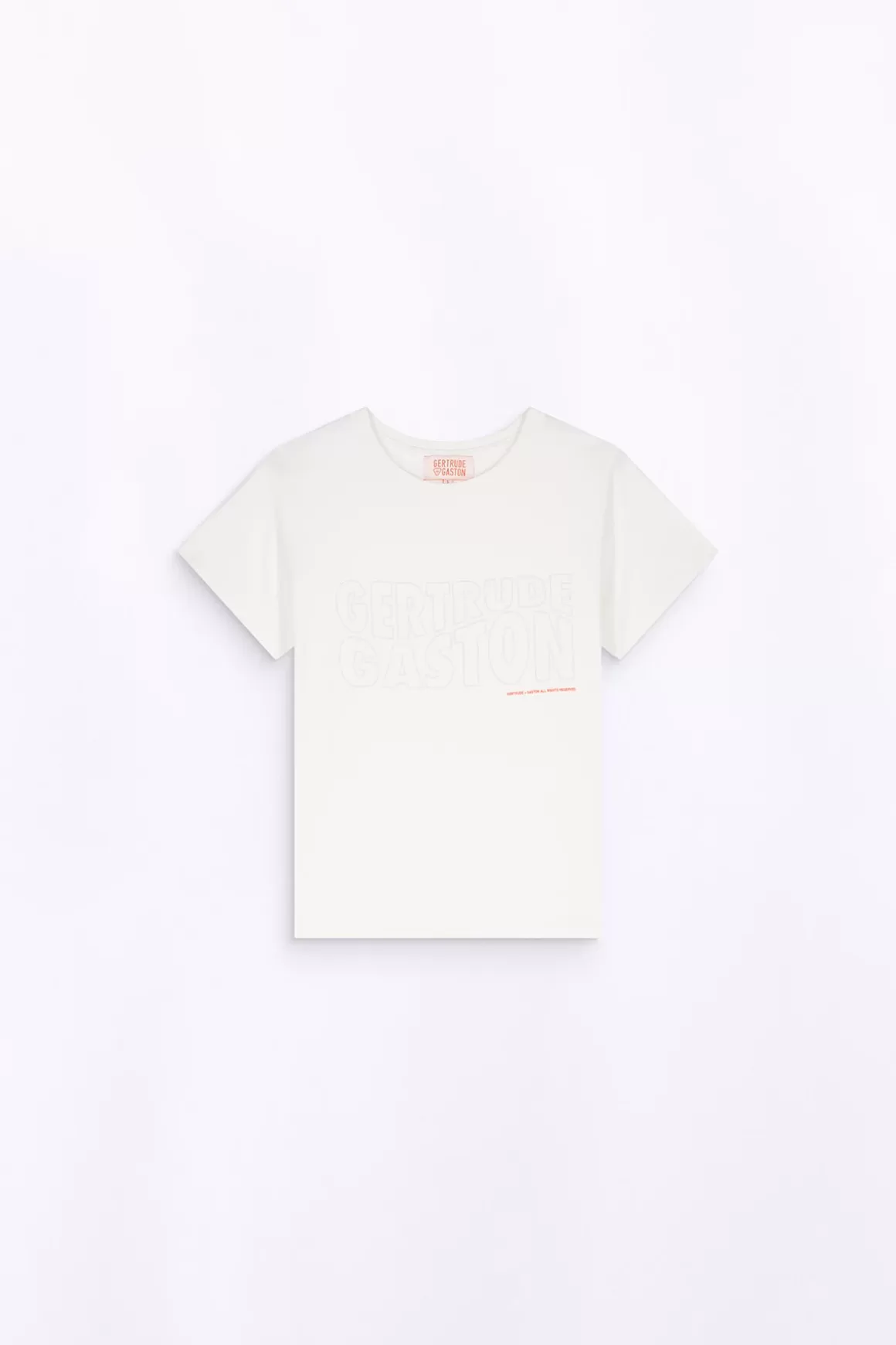 Gertrude T-Shirts*T-Shirt Uni En Coton Regular Lina Optic White