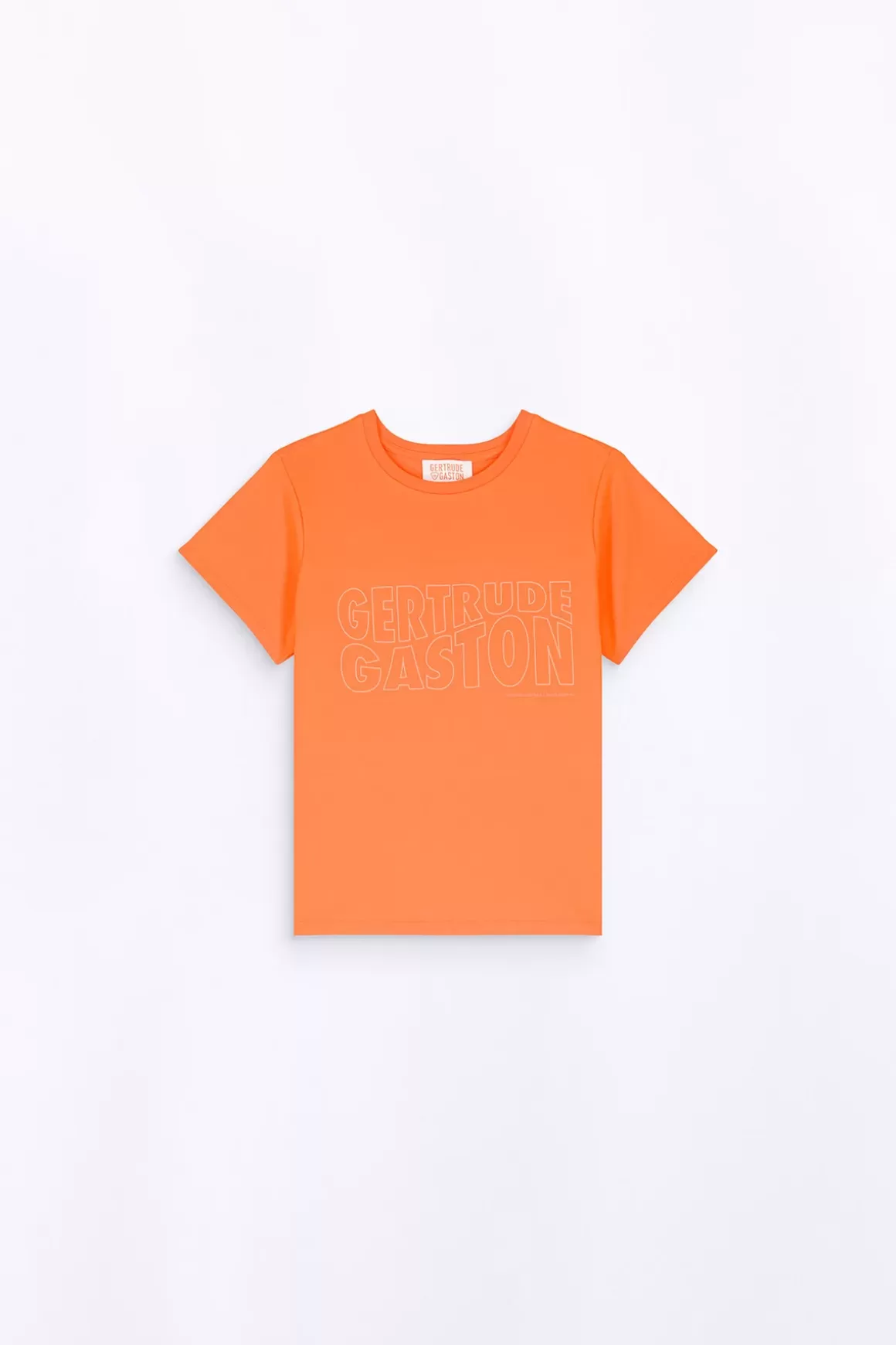Gertrude T-Shirts*T-Shirt Uni En Coton Regular Lina Orange