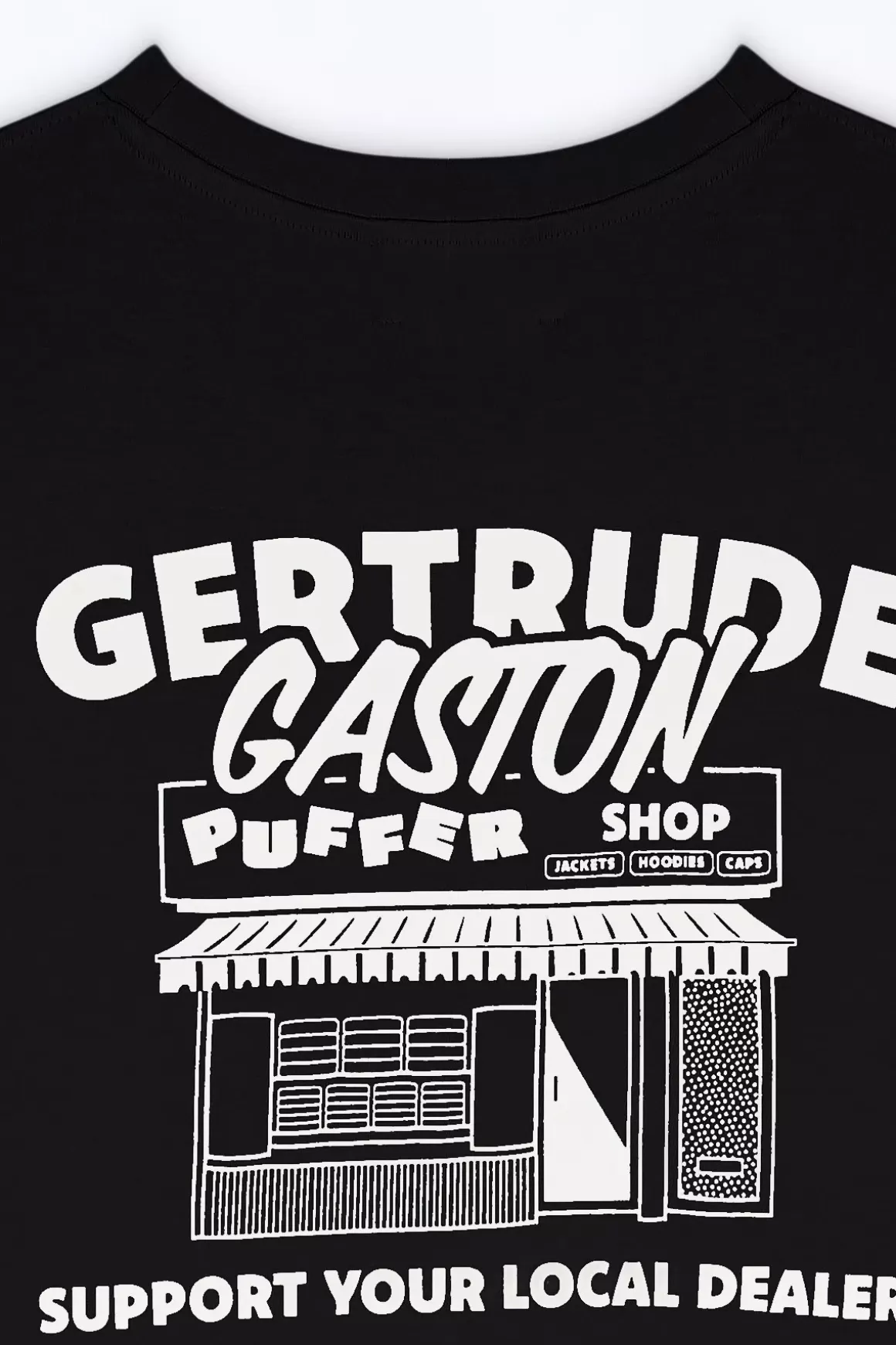 Gertrude T-Shirts*T-Shirt Unisexe Coupe Droite Leonce Puffer Black
