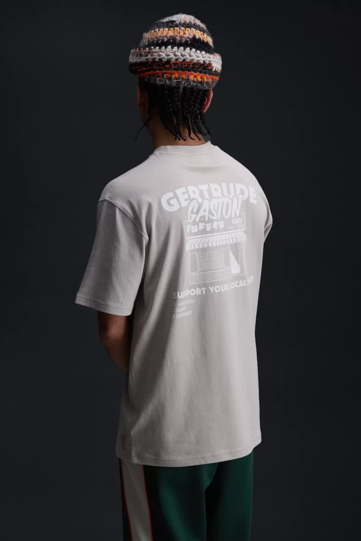 Gertrude T-Shirts*T-Shirt Unisexe Coupe Droite Leonce Puffer Ciment