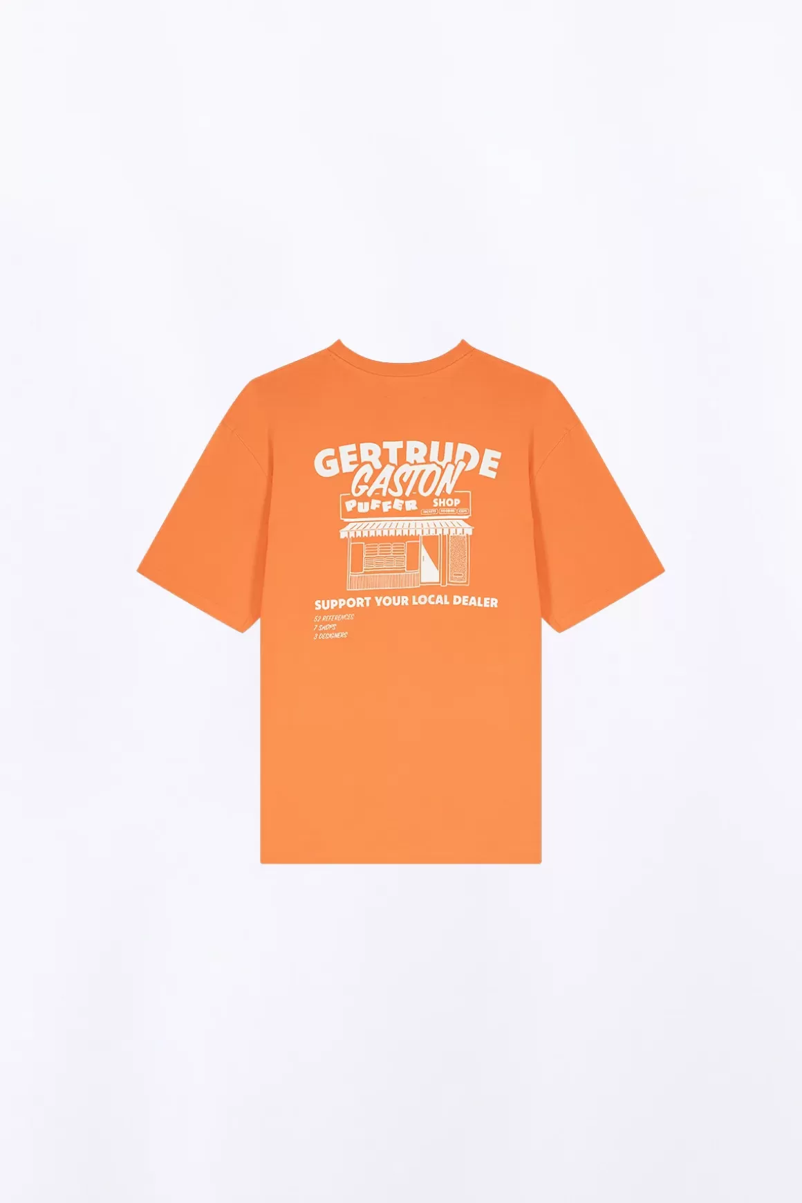 Gertrude T-Shirts*T-Shirt Unisexe Coupe Droite Leonce Puffer Orange