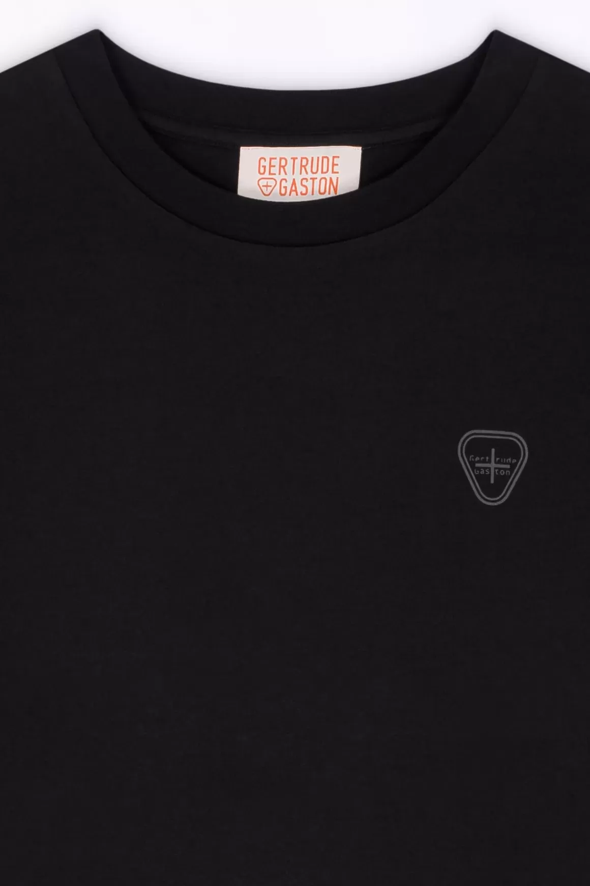 Gertrude T-Shirts*T-Shirt Unisexe Regular Imprime Dos Leonce Twisted Black