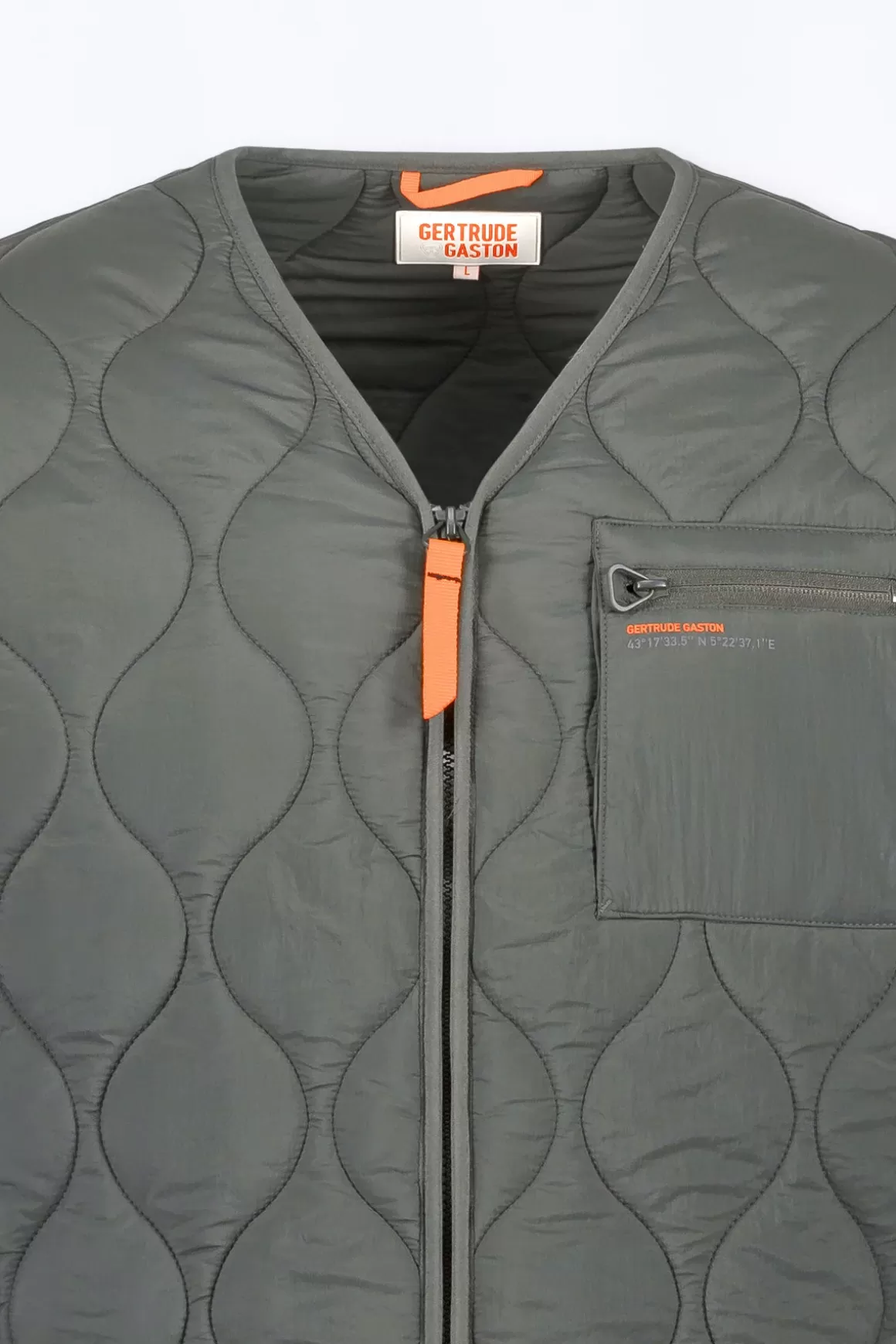 Gertrude Vestes*Veste Quiltee En Nylon Fin Orso Kaki